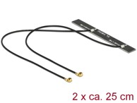 DELOCK Dvostruka WLAN antena 802.11 ac/a/h/b/g/n, 2× MHF® I muški, 3–5 dBi, 2 kom
