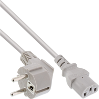INLINE Kabel za napajanje 16655G, utikač tip E-C13, 5 m, siva