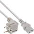 INLINE Kabel za napajanje 16655G, utikač tip E-C13, 5 m, siva