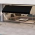 COSTWAY Podesiva tenda 400 x 210-300 cm, crna