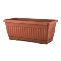 PLANA Žardinjera s podmetačem i rezervoarom vode 60 cm terakota