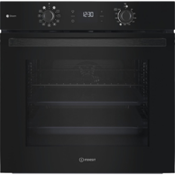INDESIT Ugradbena pećnica IO K58HS B, 71 l, crna