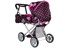 Kolica za lutku Alice Pram, crno/roza