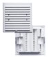 MAX-POL Ventilacijska rešetka sa žaluzinom i mrežicom KRA074BR, 175 x 215 mm, smeđa