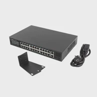 LANBERG Switch RSFE-24P-2C-250, 24x 1G00 Mbps PoE+, 250W