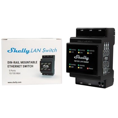SHELLY LAN prekidač Smart switch, crna