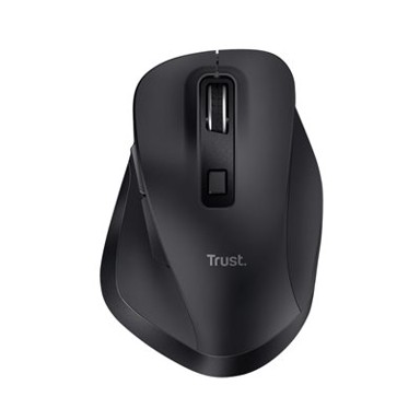 TRUST Miš Fyda Wireless Eco, optički, bežični, 2400dpi, crni
