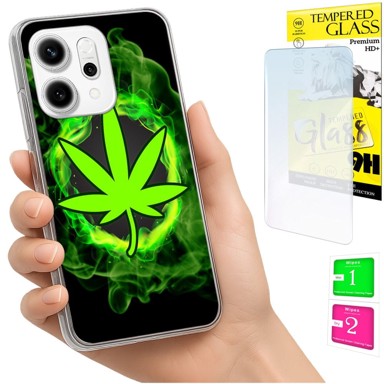 Futrola za Oppo Reno 14F / 14 FS 5G, maskica za fotoaparat, stražnja maskica, futrola + staklo 9H
