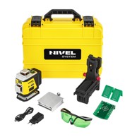 NIVEL SYSTEM CL4G Linijski laser – nivelir, 4×360° zelene linije + stativ + Li-ion baterija + Bluetooth