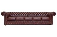 CHESTERFIELD Garnitura First Class Leather, 5-sjedišta, Cloudy Red