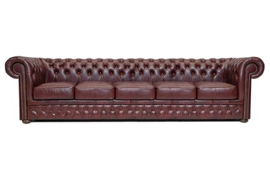 CHESTERFIELD Garnitura First Class Leather, 5-sjedišta, Cloudy Red