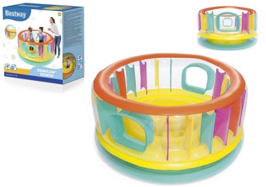 BESTWAY Trampolin na napuhavanje 52262, 180x86 cm, žuto-plavi