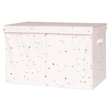 3SPROUTS Spremnik za igračke, terrazzo krem