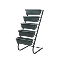 FLORIANE GARDEN Metalni stalak za tegle za cvijeće (visina 130 cm), metal, prirodna