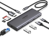 UGREEN USB-C čvorište Revodok Pro 109, 10 Gbps, HDMI 4K, PD 100 W, Ethernet, SD/TF