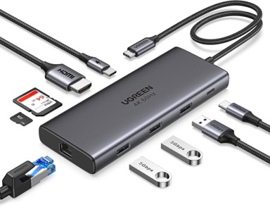 UGREEN USB-C čvorište Revodok Pro 109, 10 Gbps, HDMI 4K, PD 100 W, Ethernet, SD/TF