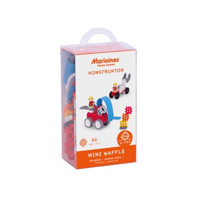 MARIOINEX Set Waffle kockica, vatrogasac, 60 kom