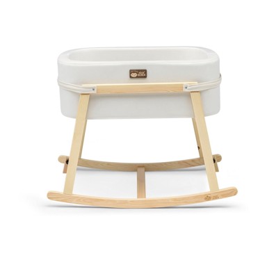 KALUNE DESIGN Kolijevka u bijelo-prirodnoj boji Hier