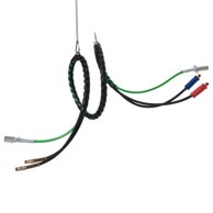 VEVOR Komplet zračnih cijevi Air Lines 3u1, 457 cm, ABS napajanje, crna