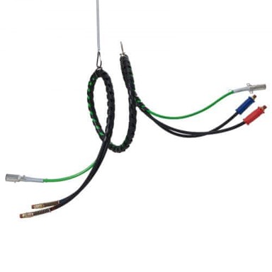 VEVOR Komplet zračnih cijevi Air Lines 3u1, 457 cm, ABS napajanje, crna