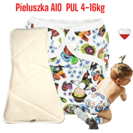 Pelena za višekratnu upotrebu AIO PUL s motivom Łowicki