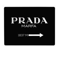 LITTLE NICE THINGS Crna podloga za stol Black Prada 