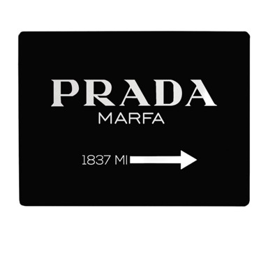 LITTLE NICE THINGS Crna podloga za stol Black Prada 