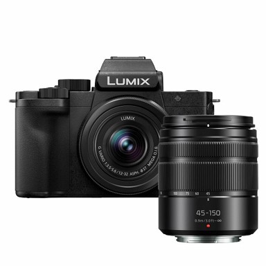 PANASONIC Digitalni fotoaparat Lumix DC-G100D + H-FS 12-32 + 35-100E, crni