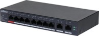 DAHUA TECHNOLOGY Mrežni preklopnik DH-CS4010-8GT-110, upravljani L2, Gigabit Ethernet, PoE, crna