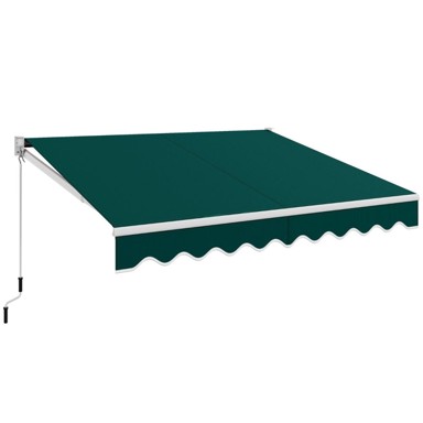 NORTHIX Uvlačna tenda 3 x 2,5 m, otporna na UV zračenje i vodu, s podesivim kutom, zelena
