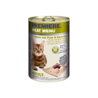 PREMIERE Hrana za mačke Cat Meat Menu Adult piletina i puretina, 400 g, konzerva