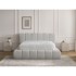BOBOCHIC PARIS Tapecirani bračni krevet Denali 160x200 cm s podnicom i prostorom za odlaganje, svijetlo sivi