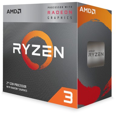 AMD Procesor AM4 RYZEN 3 BOX 3200G 3,6 GHz MAX BOOST 4,0GHz 4MB CACHE 65W RADEON VEGA 8 GRAPHIC WITH WRAITH STEALTH COOLER 12NM