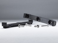 Set univerzalnih nosača registarske tablice, crna