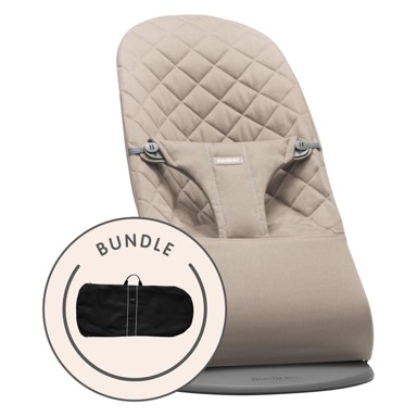 BABYBJORN Ljuljačka Bliss Woven Classic s torbom, bež