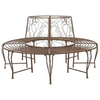 Klupa pod drvetom za 8 sjedala Ø 160 x 89 cm, čelik