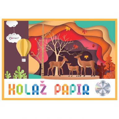 CONNECT samoljepljivi kolaž papir, B5, 10 listova
