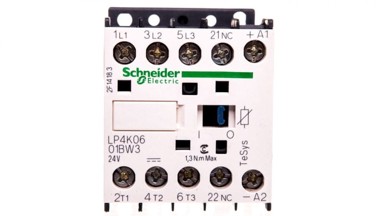 SCHNEIDER Kontaktor napajanja 6 A 3P 24 V DC 0Z 1R LP4K0601BW3