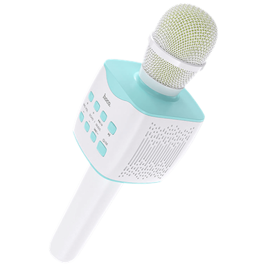 HOCO Mikrofon BK5, bežični, karaoke, 1200mAh, plavi