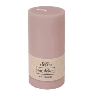 EGO DEKOR Roza svijeća Eco candles Friendly, 50 h