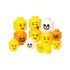 LEGO® Kutija za pohranu u obliku glave Silly ø 16,3 cm, žuta