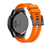 B-STRAP Silicone Acton remen za Garmin Fenix 5 / 6 / 6 Pro / 7 / 8 47mm / E, orange