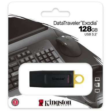 KINGSTON USB flash stick DataTraveler Exodia, USB 3.2 Typ A - 128 GB DTX/128GB