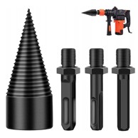 HURTNET Nastavak za cijepanje drva Hex SDS Plus, bušilica + adapteri M10 Woodcracker