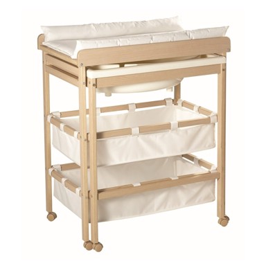 ROBA Bijeli/u prirodnoj boji stol za presvlačenje u dekoru breze Baby Pool