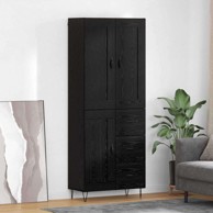 Kuhinjski ormarić 69,5x34x180 cm, crni hrast