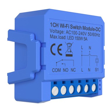 AVATTO Preklopni modul WSM16-DC32V-1, WiFi, 1-kanalni, beznaponski kontakt