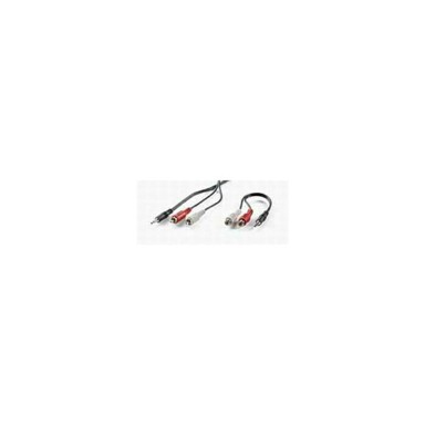 ROLINE Kabel VALUE, 3.5mm (M), 2×chinch (M), 1.5m