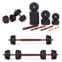 Set podesivih utega, 2x20 kg, crno-crveni