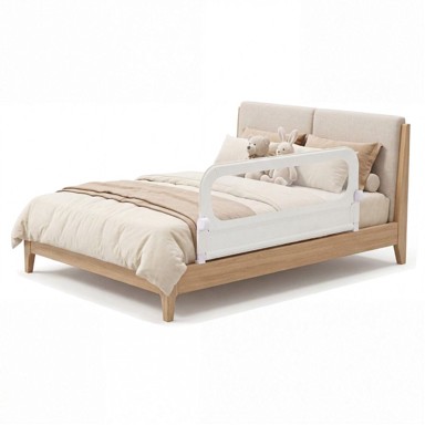 COSTWAY Zaštita za dječji krevet, sklopiva, 120 cm, bijela